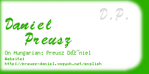 daniel preusz business card